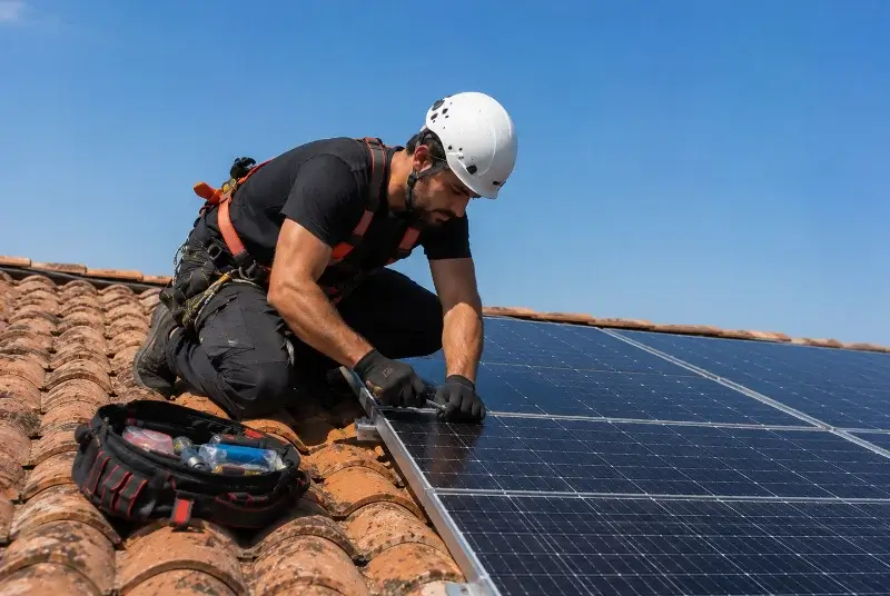 Maintenance et monitoring de panneaux solaires à Châtillon-sur-Cluses