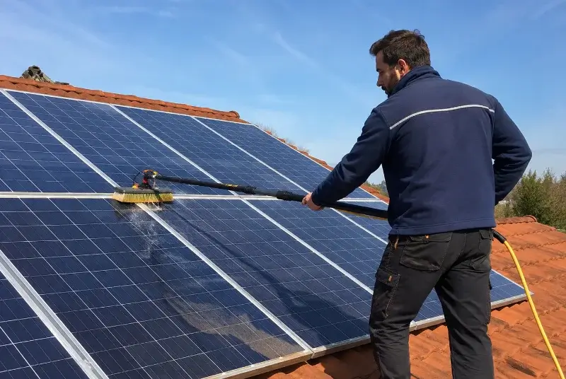Nettoyage et entretien de panneaux solaires à Châtillon-sur-Cluses